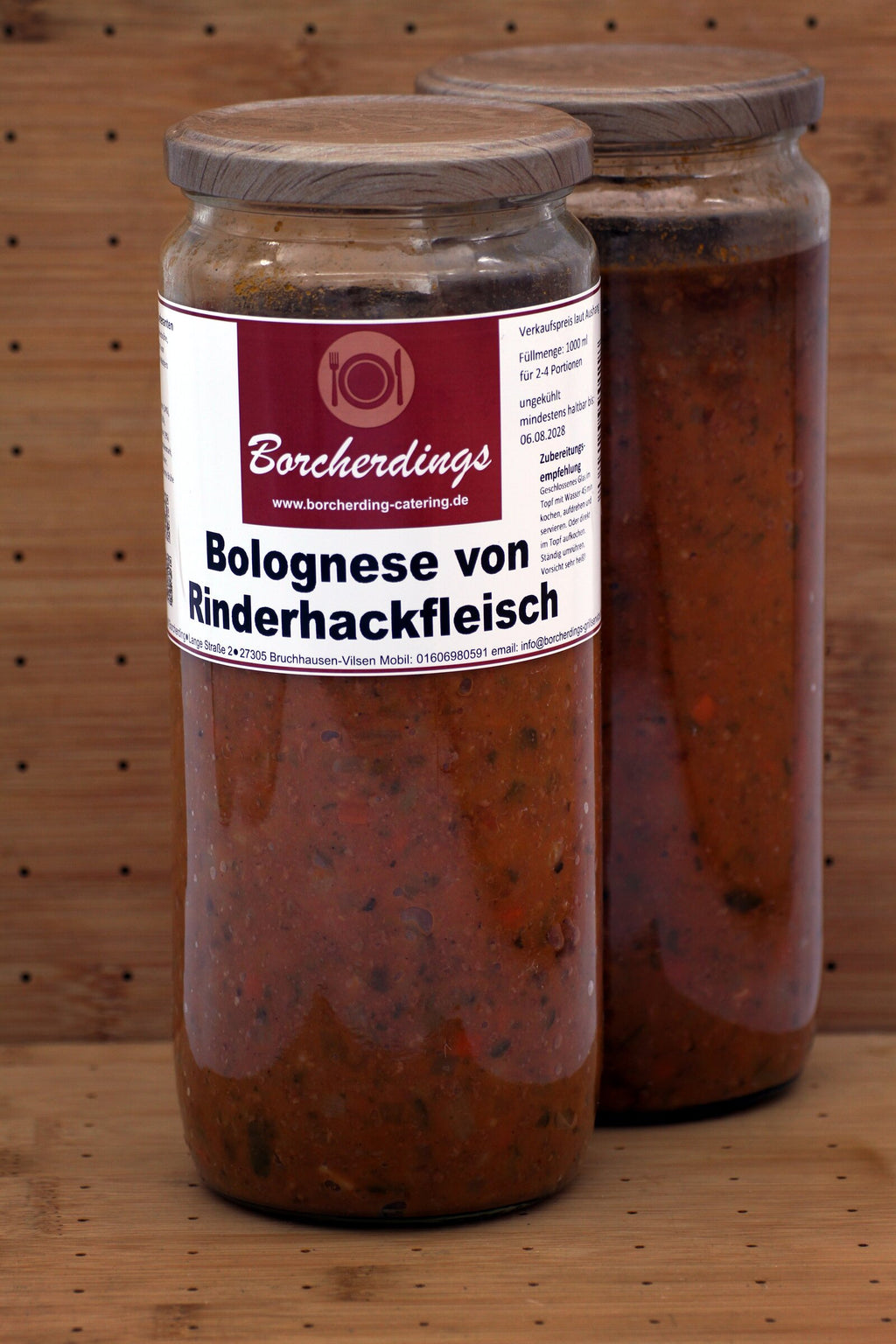Bolognesesauce von Rinderhackfleisch – 1000 ml – Vorderseite