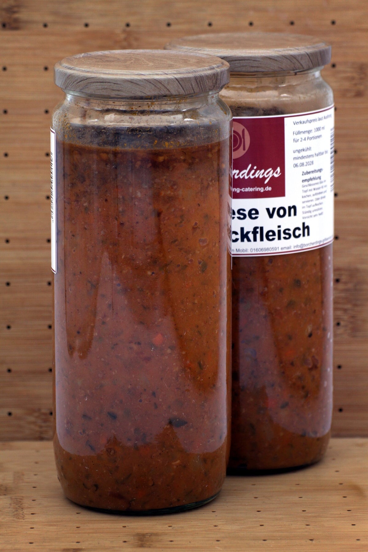 Bolognesesauce von Rinderhackfleisch – 1000 ml – Rückseite