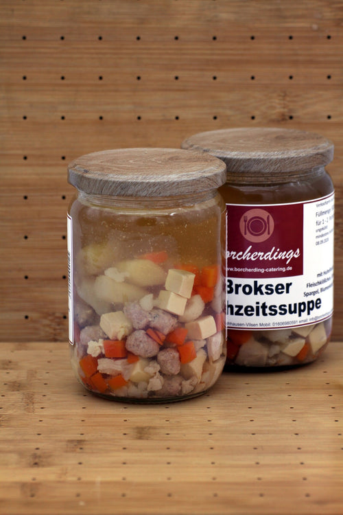 Brokser Hochzeitssuppe – 500 ml – Rückseite