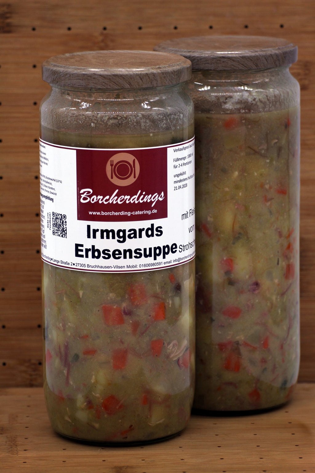 Irmgards Erbsensuppe – 1000 ml – Vorderseite