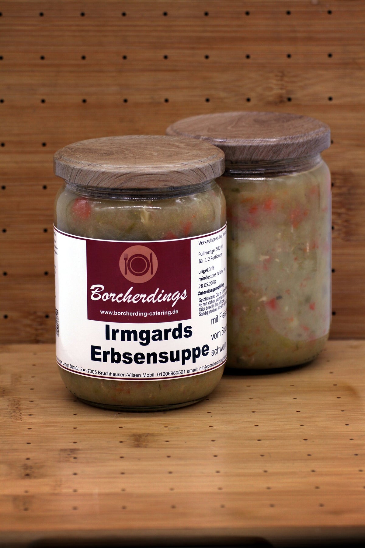 Irmgards Erbsensuppe – 500 ml – Vorderseite