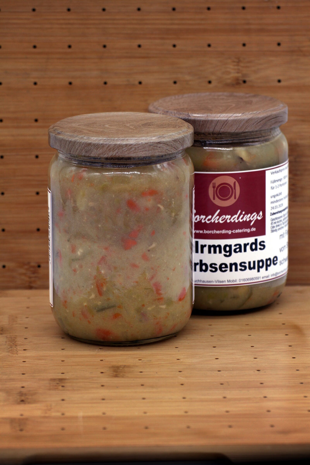 Irmgards Erbsensuppe – 500 ml – Rückseite