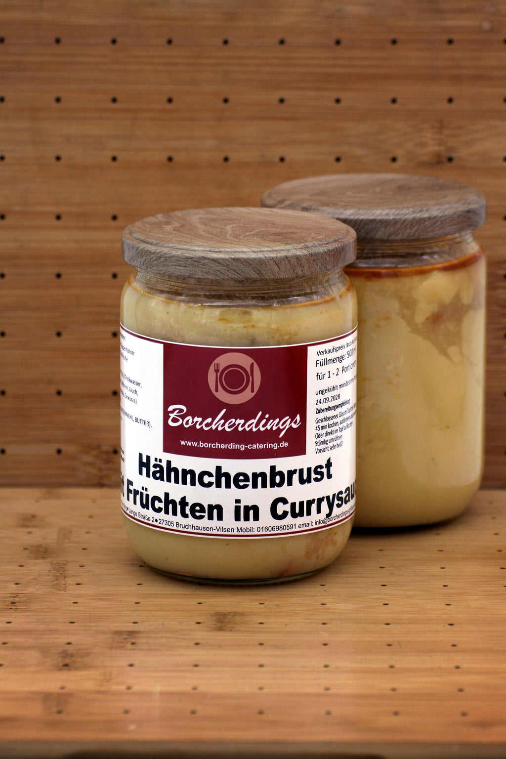 Hähnchenbrust mit Früchten in Currysauce – 500 ml – Vorderseite