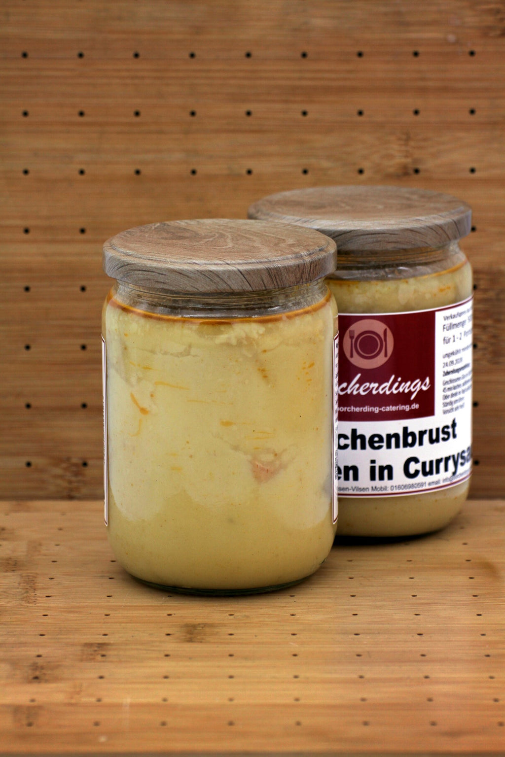 Hähnchenbrust mit Früchten in Currysauce – 500 ml – Rückseite