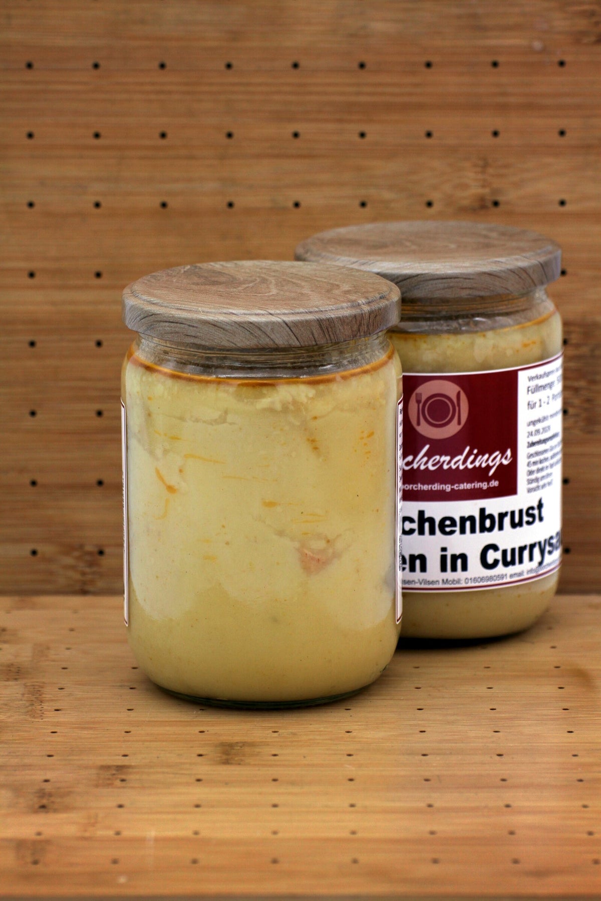 Hähnchenbrust mit Früchten in Currysauce – 500 ml – Rückseite