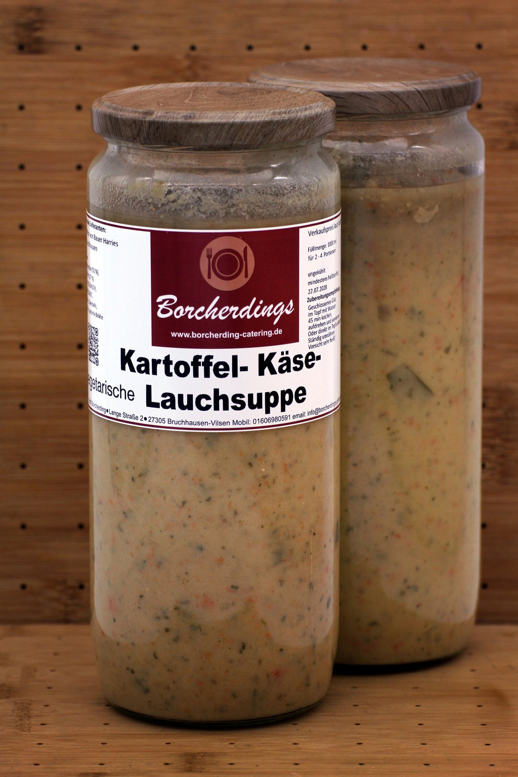Vegetarische Kartoffel-Käselauchsuppe – 1000 ml – Vorderseite