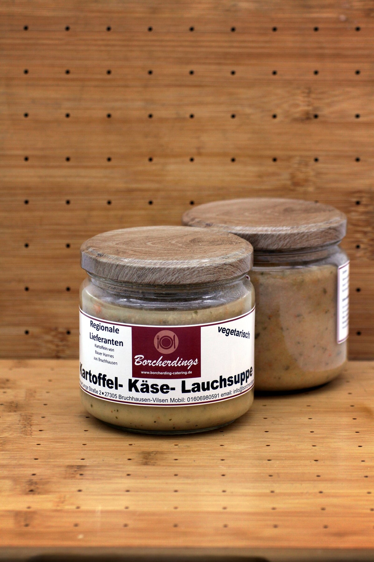 Vegetarische Kartoffel-Käselauchsuppe – 300 ml – Vorderseite