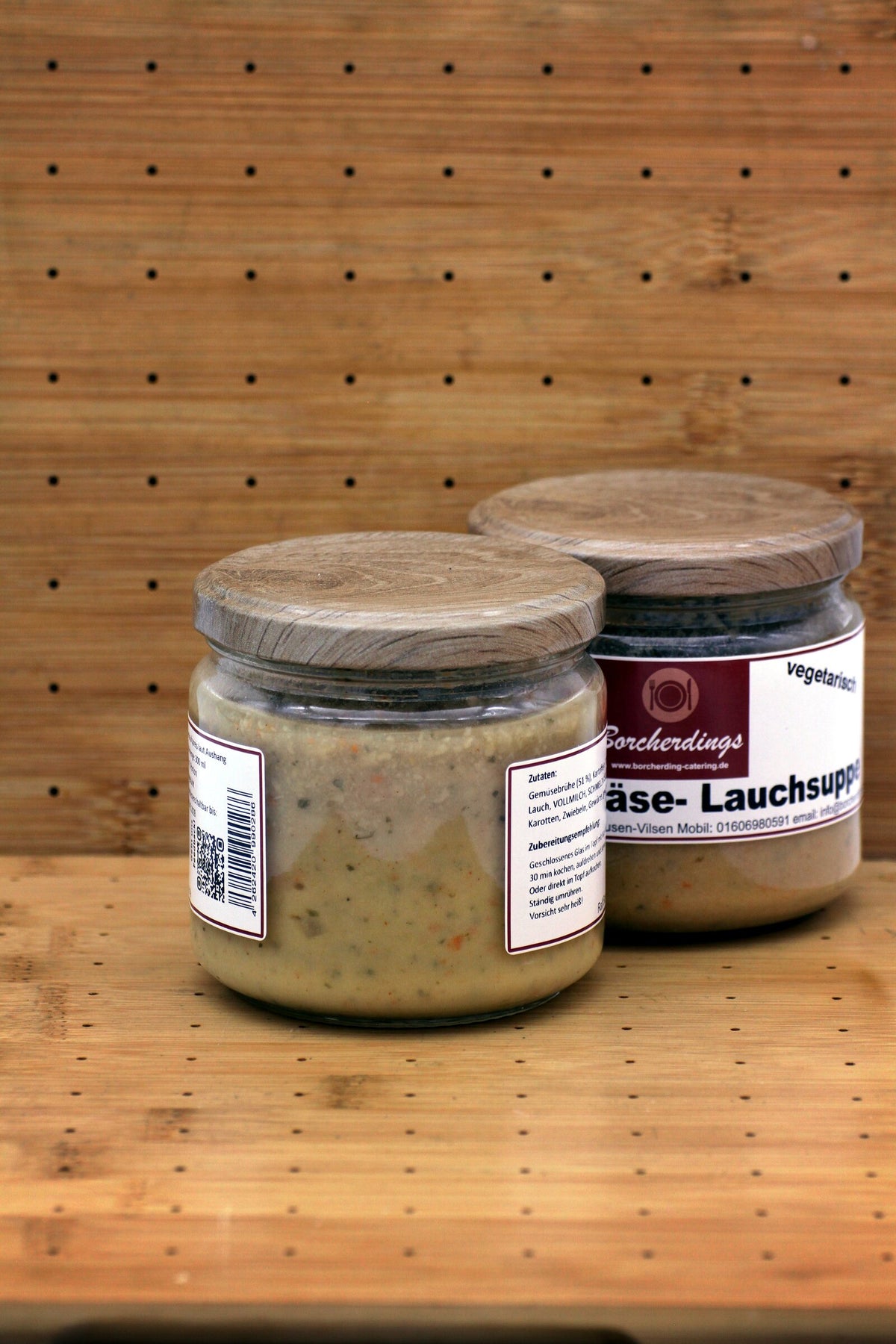 Vegetarische Kartoffel-Käselauchsuppe – 300 ml – Rückseite