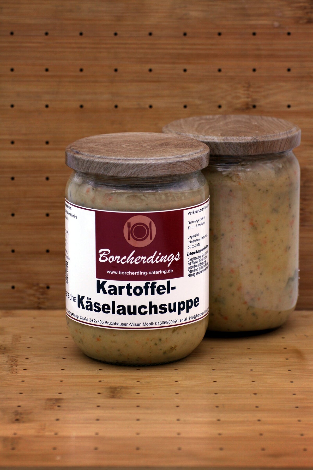 Vegetarische Kartoffel-Käselauchsuppe – 500 ml – Vorderseite