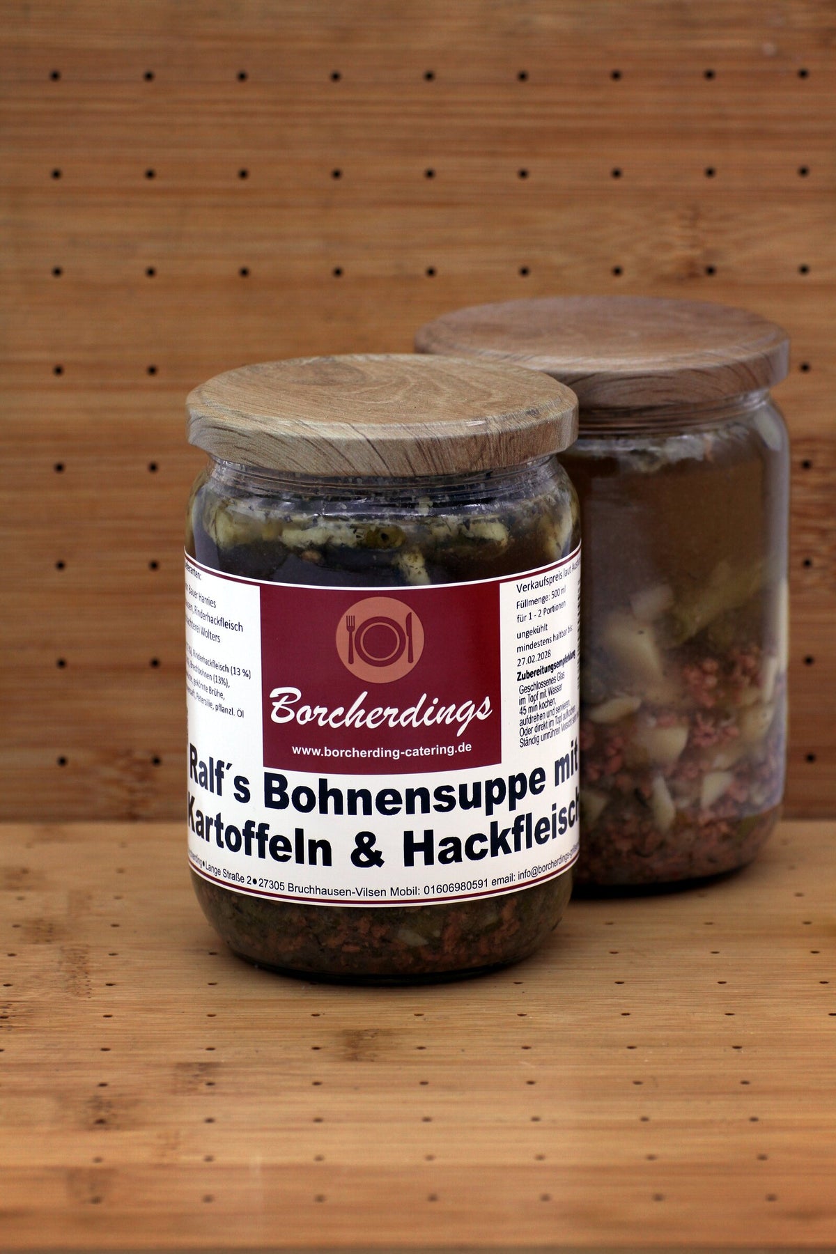 Ralf´s Bohnensuppe mit Kartoffeln & Hackfleisch – 500 ml – Vorderseite