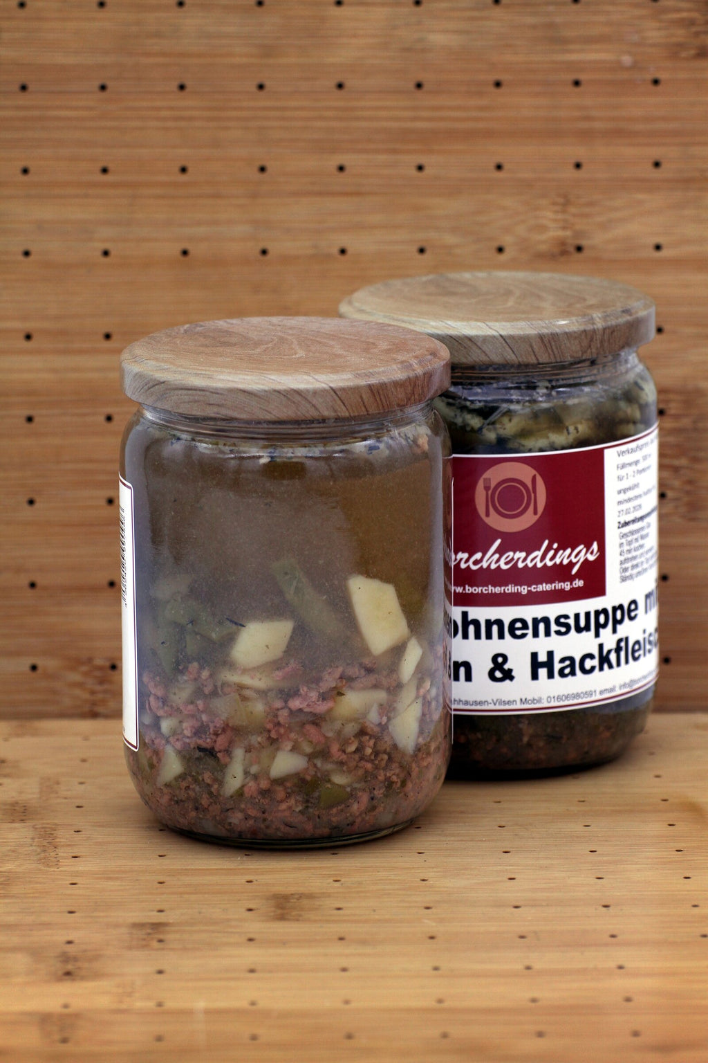 Ralf´s Bohnensuppe mit Kartoffeln & Hackfleisch – 500 ml – Rückseite