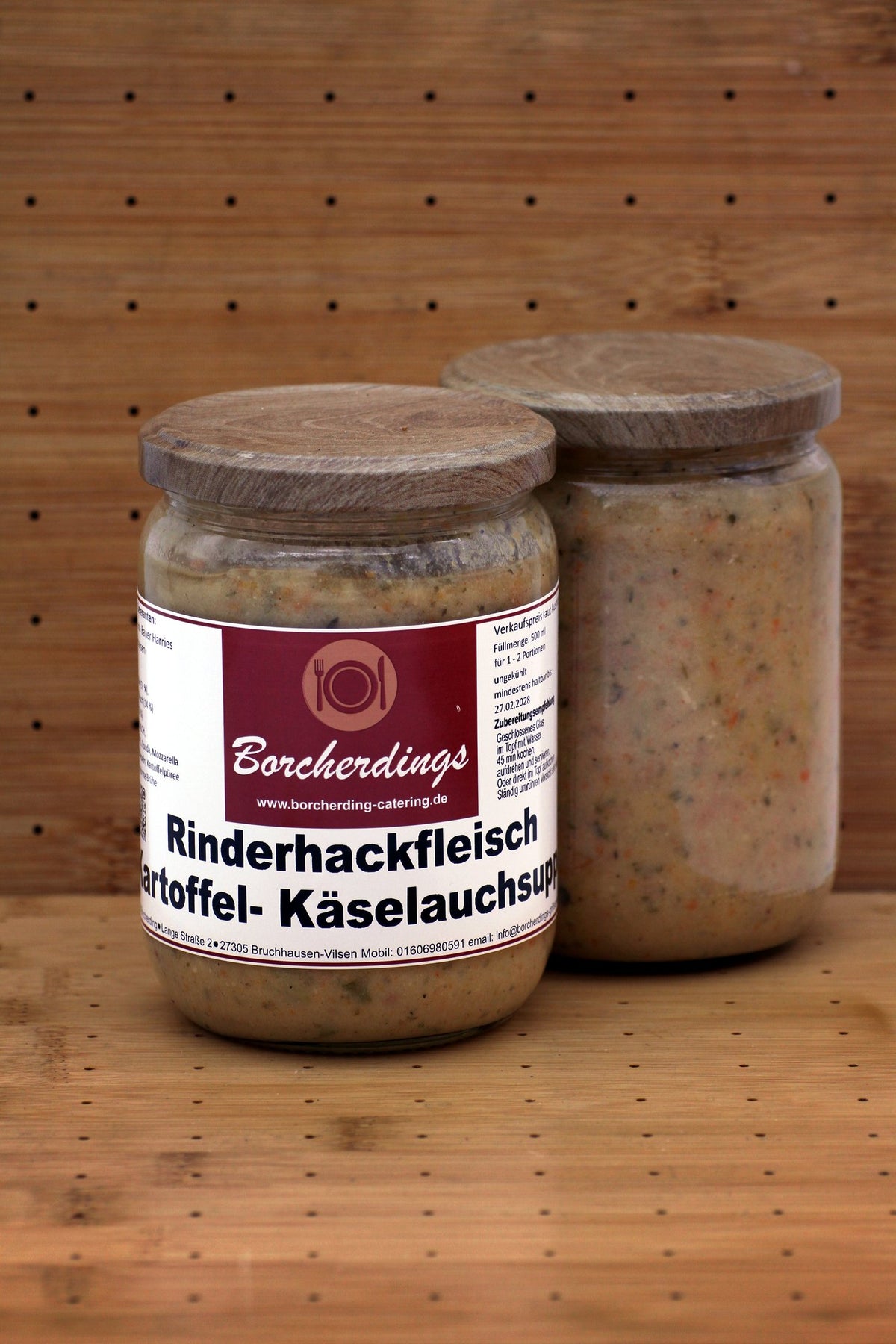 Rinderhackfleisch Kartoffel- Käselauchsuppe – 500 ml – Vorderseite