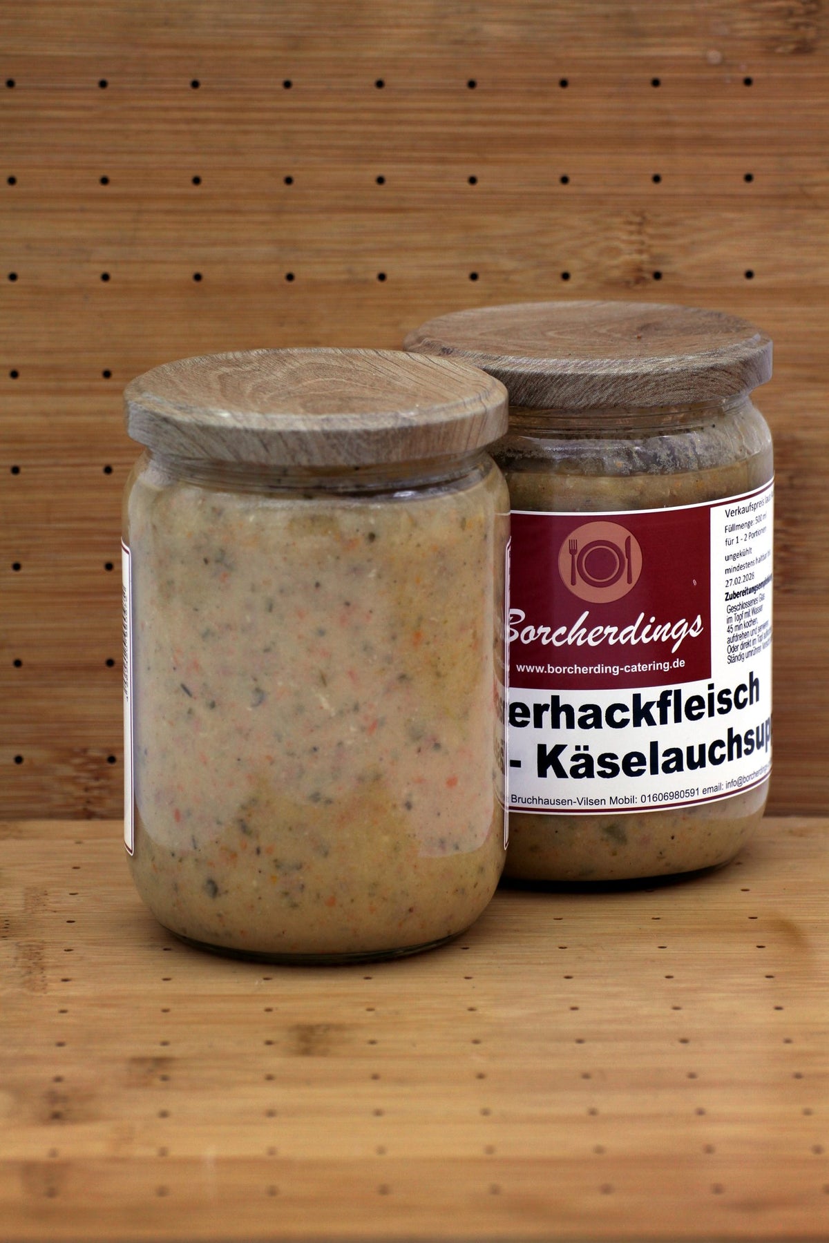 Rinderhackfleisch Kartoffel- Käselauchsuppe – 500 ml – Rückseite