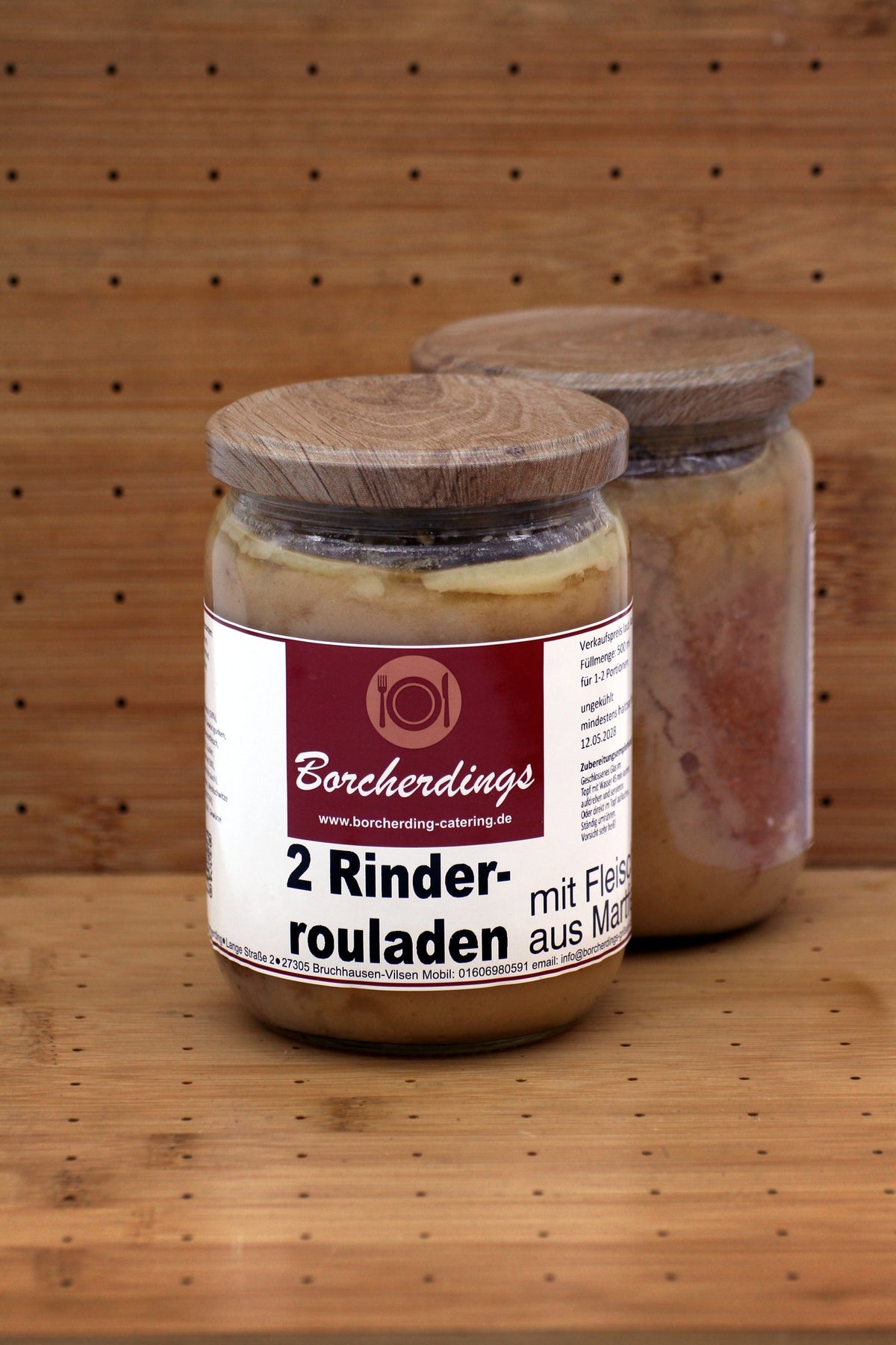 Rinderrouladen mit Fleisch aus Martfeld – 500 ml – Vorderseite