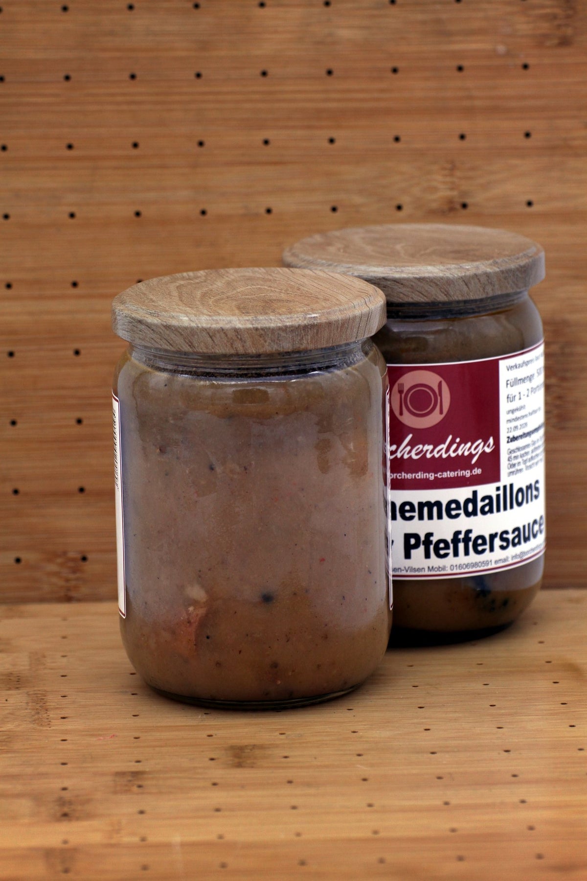 Schweinefilet in grüner Pfeffersauce – 500 ml – Rückseite