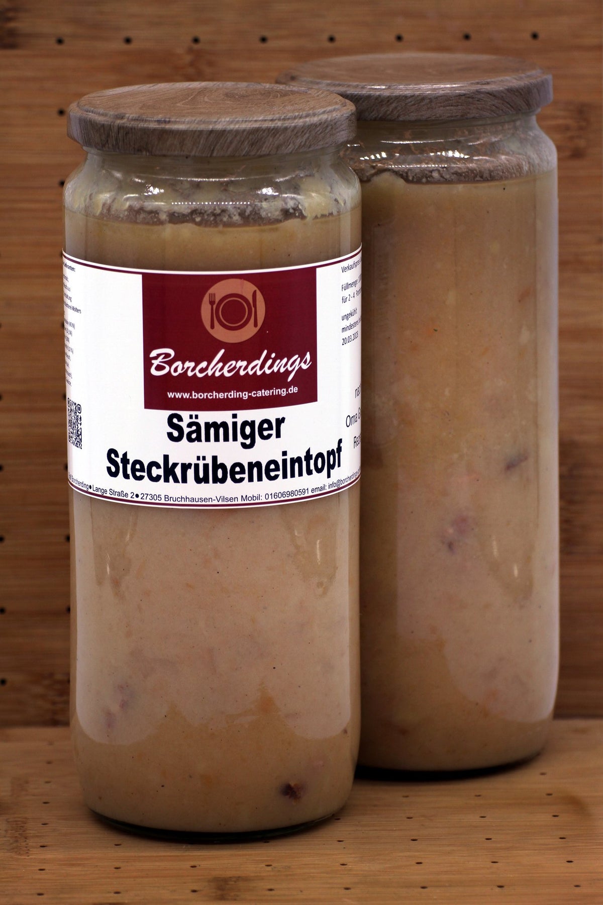 Sämiger Steckrübeneintopf mit Kasselerwürfel – 1000 ml – Vorderseite