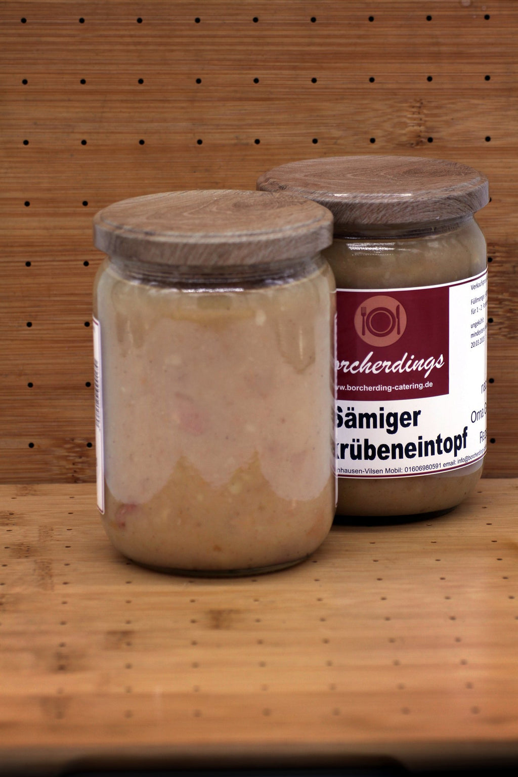 Sämiger Steckrübeneintopf mit Kasselerwürfel – 500 ml – Rückseite